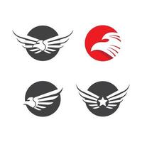 ensemble d'images de logo aigle vecteur