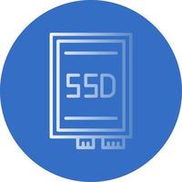 conception d'icône de vecteur de carte ssd