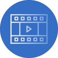 conception d'icônes vectorielles de l'éditeur vidéo vecteur