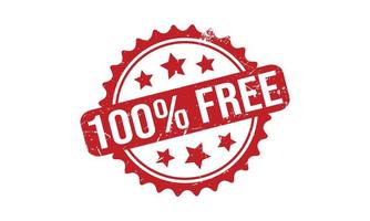 100 pour cent gratuit caoutchouc timbre vecteur