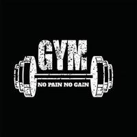 conception de t-shirt de gym vecteur