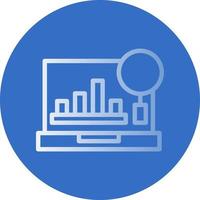 conception d'icône vectorielle de tendances en ligne vecteur