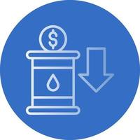 conception d'icône vectorielle d'investissement pétrolier vecteur