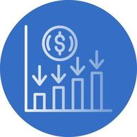 conception d'icône vectorielle de vente en dollars moyens vecteur