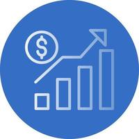 conception d'icône de vecteur de profit