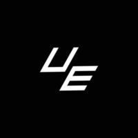 ue logo monogramme avec en haut à vers le bas style moderne conception modèle vecteur