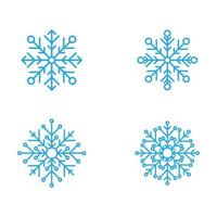 flocons de neige style conception illustration vecteur