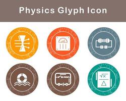 la physique vecteur icône ensemble