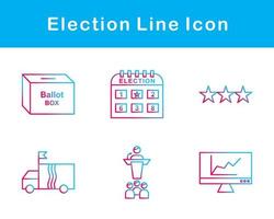 élection vecteur icône ensemble