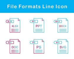 fichier les formats vecteur icône ensemble