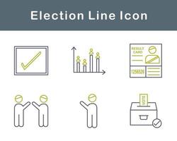 élection vecteur icône ensemble