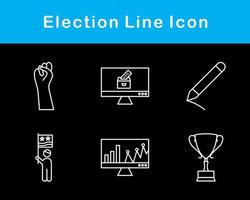 élection vecteur icône ensemble