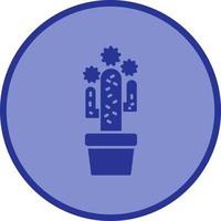 icône de glyphe de cactus vecteur