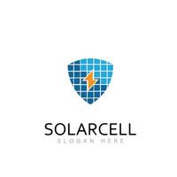 solaire énergie logo conception La technologie symbole vecteur
