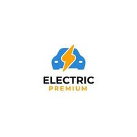 électrique voiture logo conception vecteur illustration