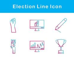 élection vecteur icône ensemble