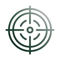 cible icône pente vert blanc style militaire illustration vecteur armée élément et symbole parfait.