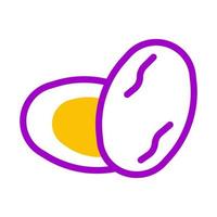 Kurma icône bichromie violet Jaune style Ramadan illustration vecteur élément et symbole parfait.