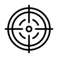 cible icône contour style militaire illustration vecteur armée élément et symbole parfait.