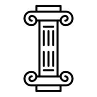 colonne icône style vecteur