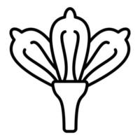 pois fleur icône style vecteur