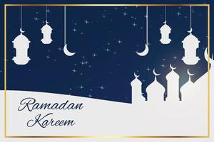 conception d'illustration pour célébrer le mois de ramadan 2021 vecteur