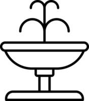 style d'icône de fontaine vecteur