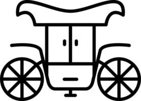style d'icône de chariot vecteur