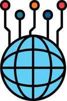 icône de vecteur de mondialisation