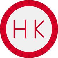 Hong kong cadran code vecteur icône