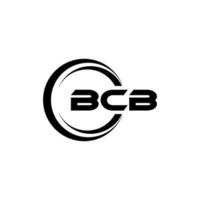 création de logo de lettre bcb en illustration. logo vectoriel, dessins de calligraphie pour logo, affiche, invitation, etc. vecteur