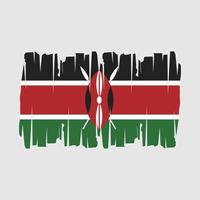 Kenya drapeau vecteur illustration