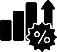 l'intérêt taux vecteur icône