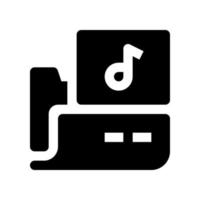 la musique icône pour votre site Internet conception, logo, application, ui. vecteur