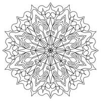 mandala modèle abstrait floral ornement vecteur