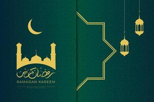 arrière-plan du modèle ramadan kareem vecteur