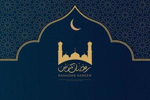 arrière-plan du modèle ramadan kareem vecteur