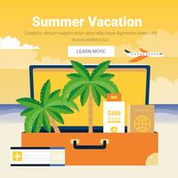 Vector illustration de conception de vacances d'été