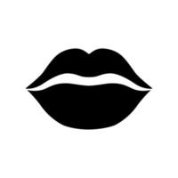 baiser lèvres vecteur rouge à lèvres icône