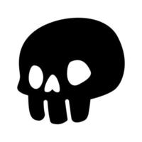 godiller vecteur icône ensemble. squelette illustration symbole collection. Halloween signe ou logo.