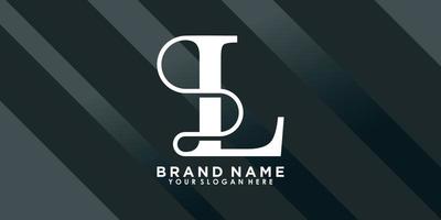 marque Nom logo conception avec lettre l Créatif concept vecteur