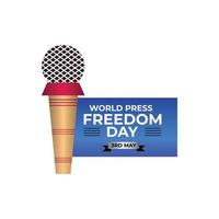 journée mondiale de la liberté de la presse vecteur