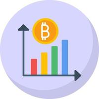 conception d'icône vectorielle d'investissement en crypto-monnaie vecteur