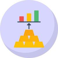 conception d'icône vectorielle d'investissement en or vecteur