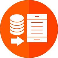conception d'icône vectorielle de portabilité des données vecteur