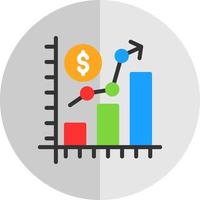 conception d'icône de vecteur de croissance