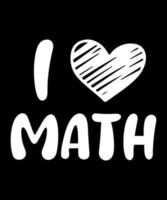 math journée logo vecteur T-shirt conception