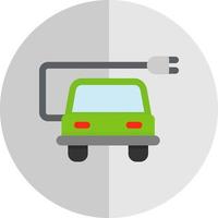 conception d'icône de vecteur de voiture électrique