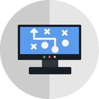 conception d'icône de vecteur de stratégie numérique