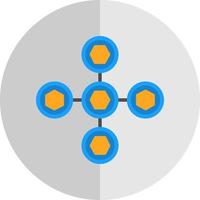 conception d'icône vectorielle d'interactions biomoléculaires vecteur